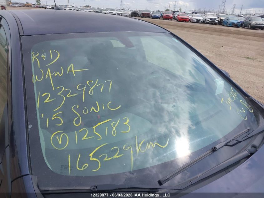 2015 Chevrolet Sonic Ls Auto VIN: 1G1JA5SH5F4125183 Lot: 12329877X