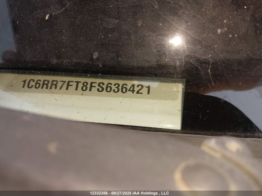 2015 Ram 1500 St VIN: 1C6RR7FT8FS636421 Lot: 12332356