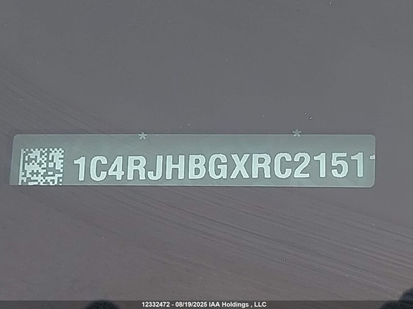 2024 Jeep Grand Cherokee VIN: 1C4RJHBGXRC215118 Lot: 12332472