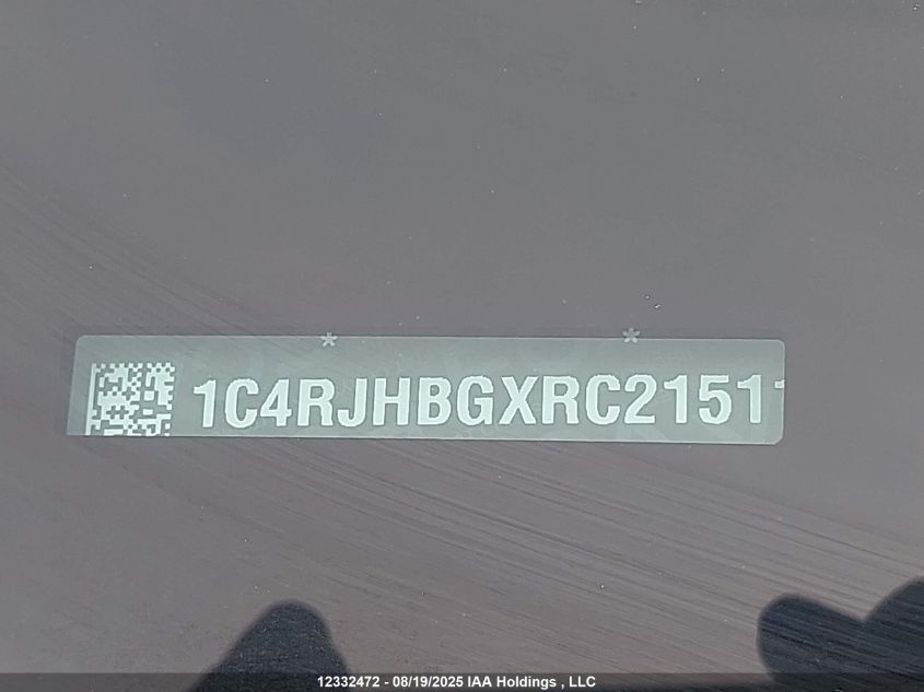 2024 Jeep Grand Cherokee VIN: 1C4RJHBGXRC215118 Lot: 12332472