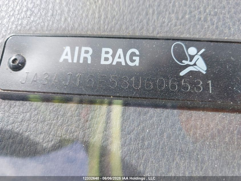 2003 Mitsubishi Lancer Es VIN: JA3AJ16E53U606531 Lot: 12332640