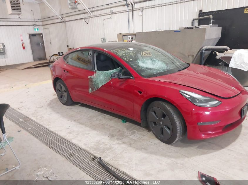 2022 Tesla Model 3 VIN: 5YJ3E1EB3NF235001 Lot: 12333289