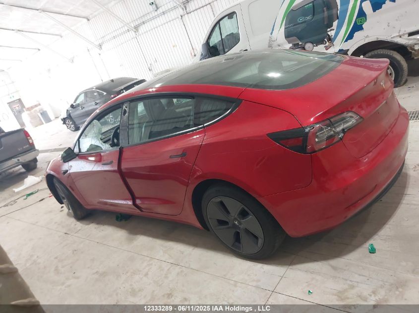 2022 Tesla Model 3 VIN: 5YJ3E1EB3NF235001 Lot: 12333289