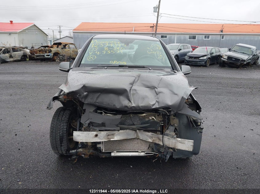 2009 Mercedes-Benz B 200 VIN: WDDFH33X79J493511 Lot: 12311944X