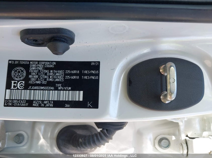 JTJGARDZ8M5032046 2021 LEXUS NX photo no. 19