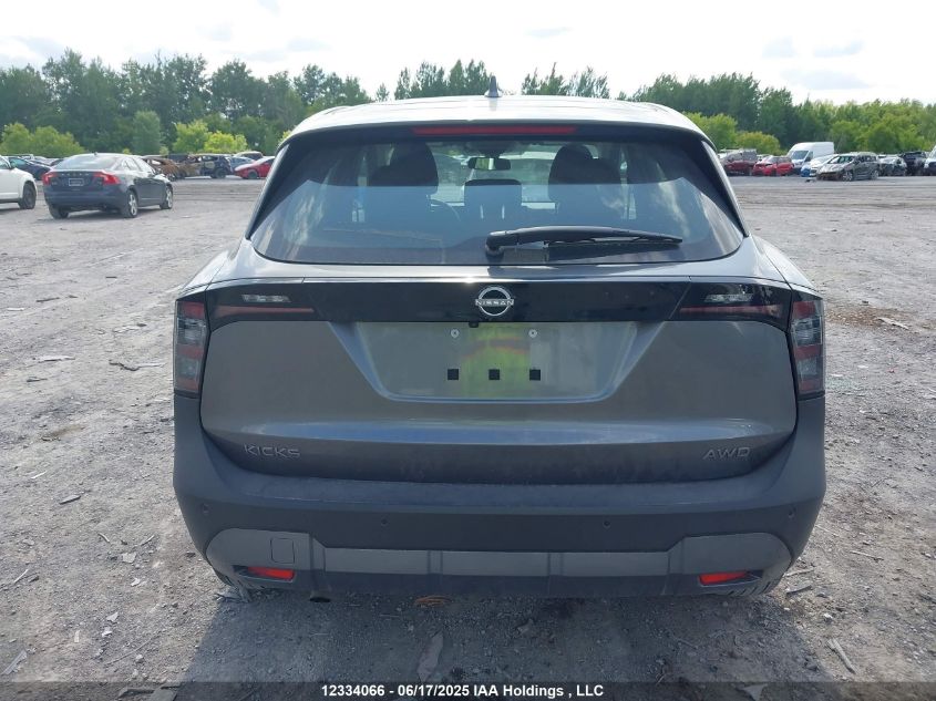 2025 Nissan Kicks S VIN: 3N8AP6BBXSL301905 Lot: 12334066