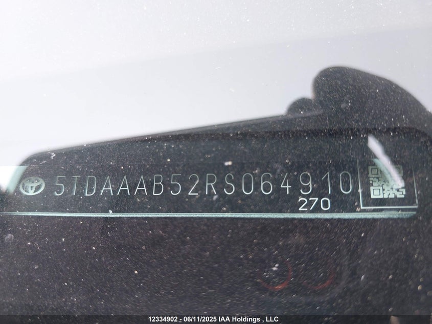 5TDAAAB52RS064910 2024 TOYOTA HIGHLANDER photo no. 17