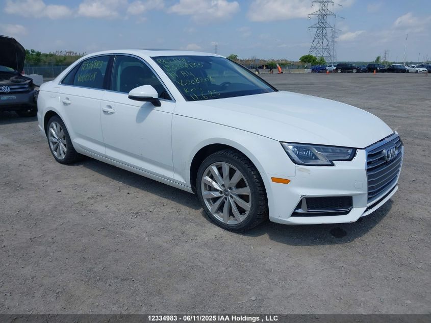 2019 Audi A4 VIN: WAUANAF46KN008208 Lot: 12334983