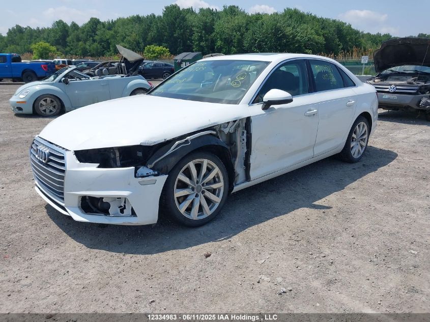 2019 Audi A4 VIN: WAUANAF46KN008208 Lot: 12334983