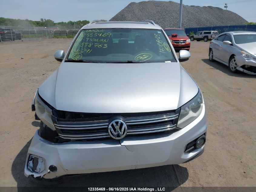 2014 Volkswagen Tiguan Sel VIN: WVGBV3AX2EW558763 Lot: 12335469
