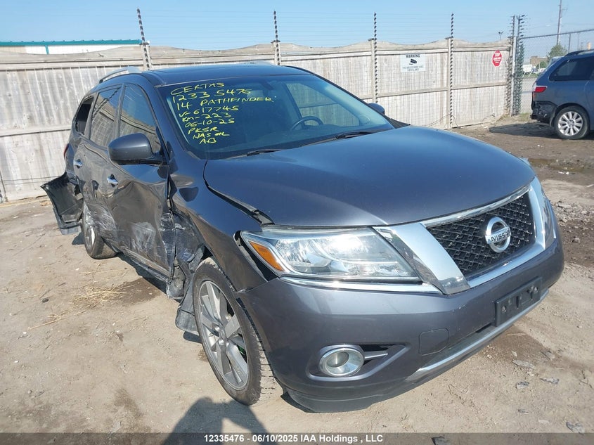 2014 Nissan Pathfinder S/Sv/Sl/Platinum VIN: 5N1AR2MM4EC617745 Lot: 12335476