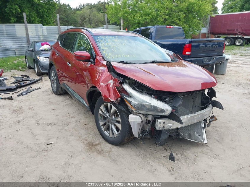 5N1AZ2MH1JN140497 2018 Nissan Murano S/Sl/Sv/Platinum auction photo 1