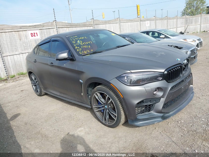 5YMKW8C56G0R43847 2016 BMW X6 M auction photo 1
