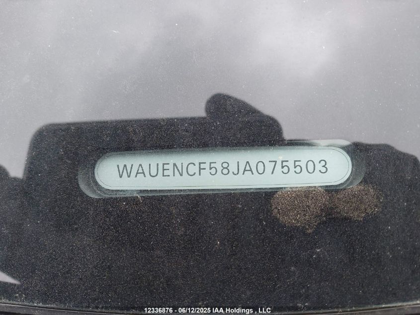 2018 Audi A5 Premium Plus S-Line VIN: WAUENCF58JA075503 Lot: 12336876