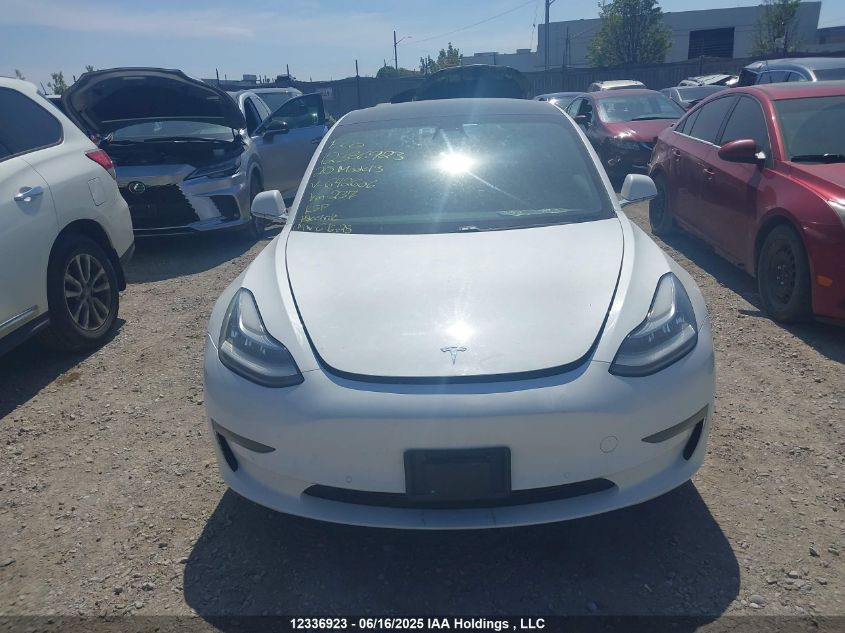 2020 Tesla Model 3 VIN: 5YJ3E1EA6LF642606 Lot: 12336923