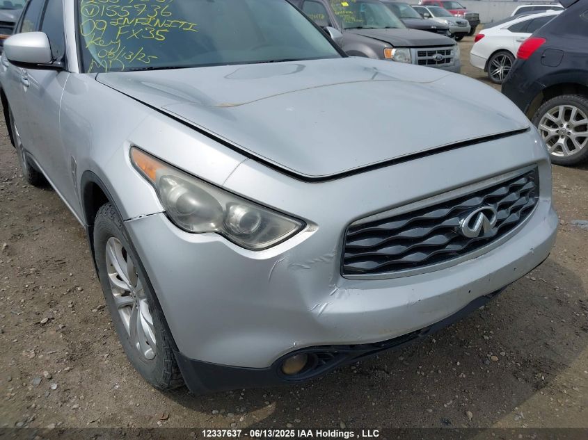 2009 Infiniti Fx35 VIN: JNRAS18W69M155736 Lot: 12337637