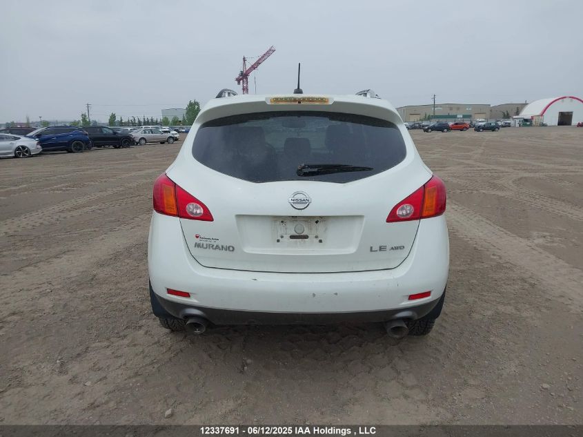 2009 Nissan Murano S/Sl/Le VIN: JN8AZ18W99W152561 Lot: 12337691