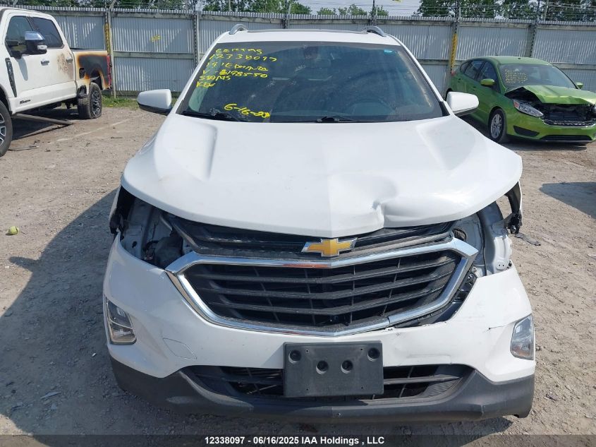 2019 Chevrolet Equinox Lt VIN: 2GNAXKEV0K6198550 Lot: 12338097