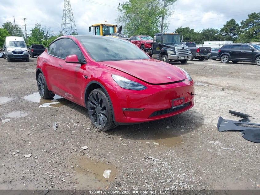 7SAYGDEF9NF507672 2022 Tesla Model Y auction photo 1