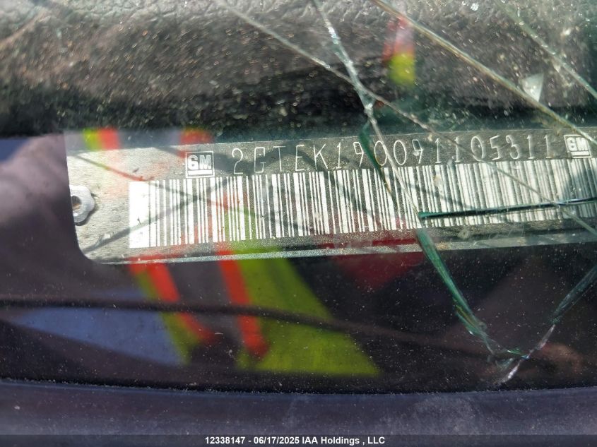 2009 GMC Sierra K1500 VIN: 2GTEK190091105311 Lot: 12338147