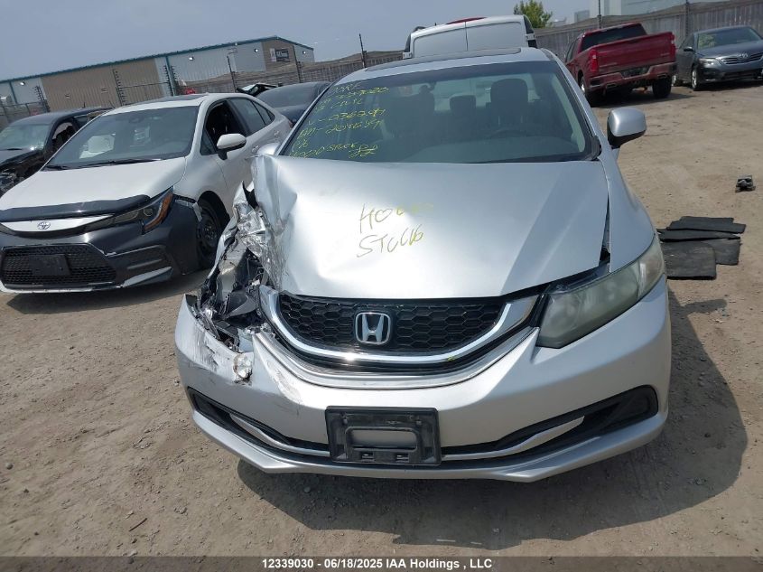 2013 Honda Civic Ex 4Dr VIN: 2HGFB2F54DH036294 Lot: 12339030