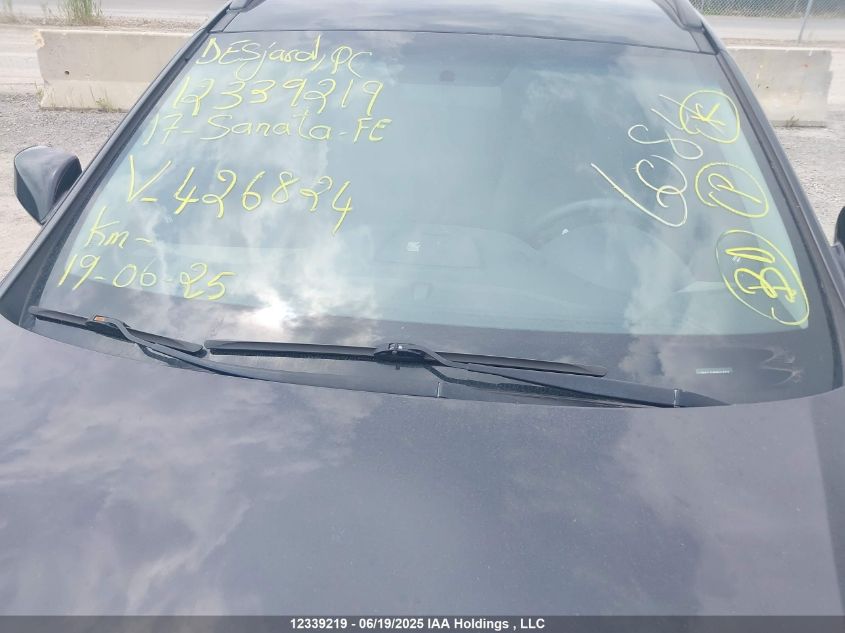 2017 Hyundai Santa Fe Sport VIN: 5XYZT3LB0HG426824 Lot: 12339219