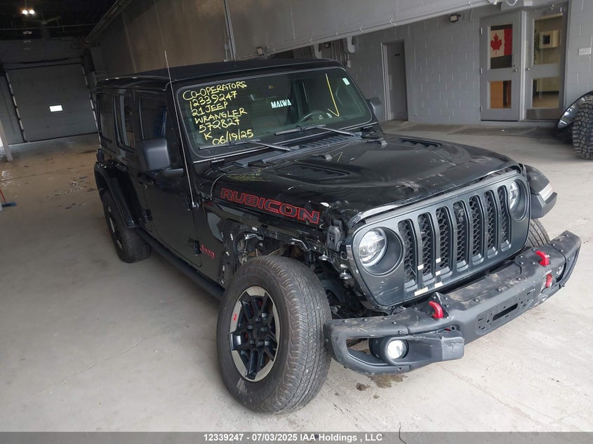 1C4HJXFG5MW572827 2021 Jeep Wrangler Unlimited Rubicon auction photo 1
