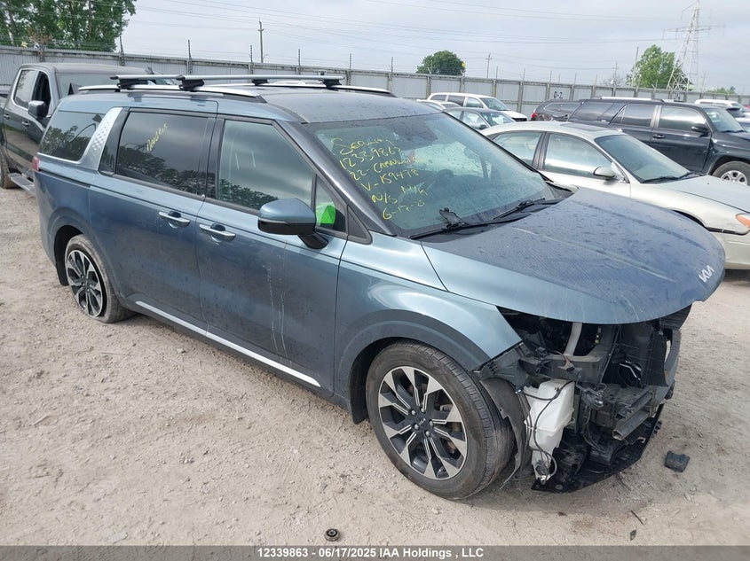 KNDNC5H35N6159478 2022 Kia Carnival Ex/Ex+ auction photo 1