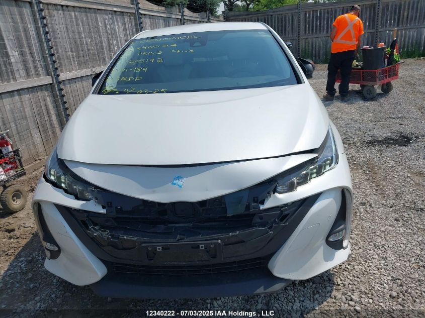 2022 Toyota Prius Prime Upgrade VIN: JTDKAMFP7N3205192 Lot: 12340222