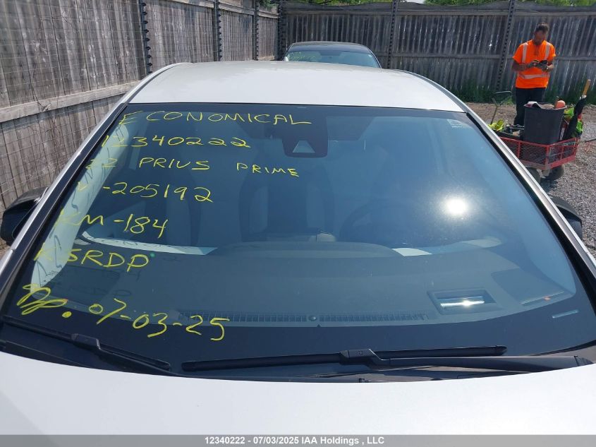 2022 Toyota Prius Prime Upgrade VIN: JTDKAMFP7N3205192 Lot: 12340222