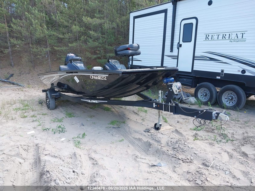 5KTBS2213JF525003 2018 Boat Lowe Stinger - Boat & Trailer auction photo 1