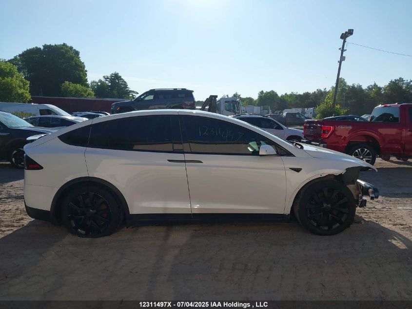 2022 Tesla Model X Plaid VIN: 7SAXCBE61NF339117 Lot: 12311497X