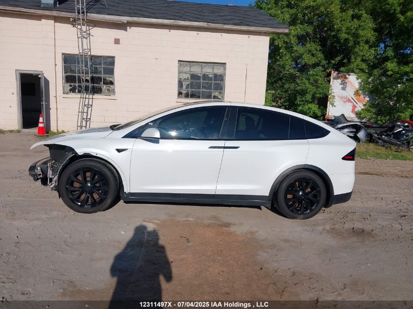 2022 Tesla Model X Plaid VIN: 7SAXCBE61NF339117 Lot: 12311497X