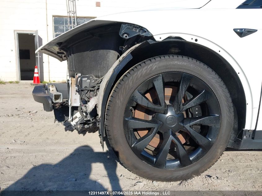 2022 Tesla Model X Plaid VIN: 7SAXCBE61NF339117 Lot: 12311497X