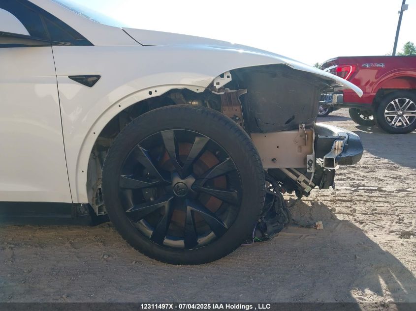 2022 Tesla Model X Plaid VIN: 7SAXCBE61NF339117 Lot: 12311497X