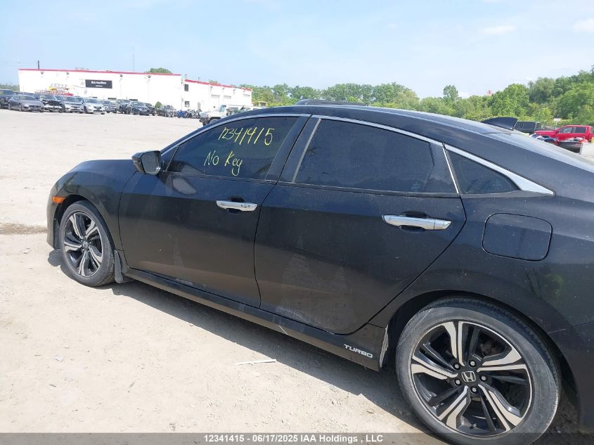 2018 Honda Civic Touring VIN: 2HGFC1F97JH107610 Lot: 12341415