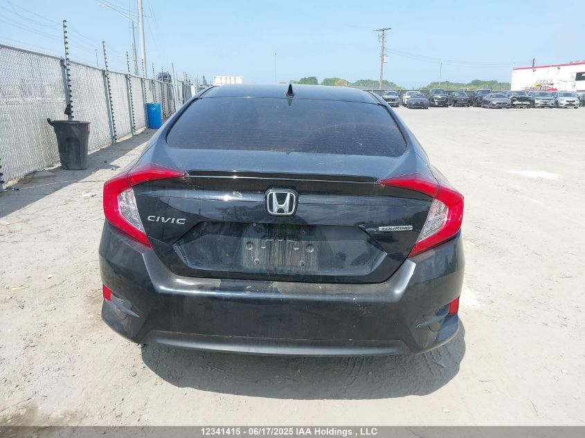 2018 Honda Civic Touring VIN: 2HGFC1F97JH107610 Lot: 12341415
