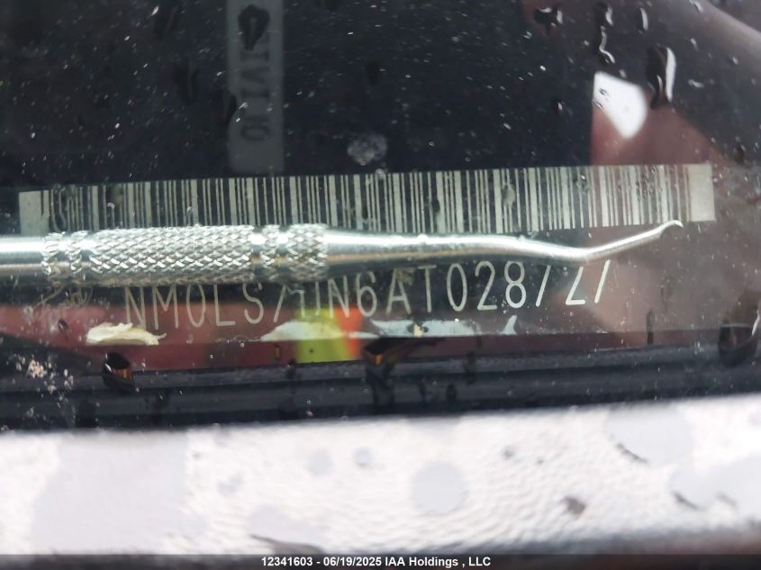 2010 Ford Transit Connect Xlt VIN: NM0LS7DN6AT028727 Lot: 12341603