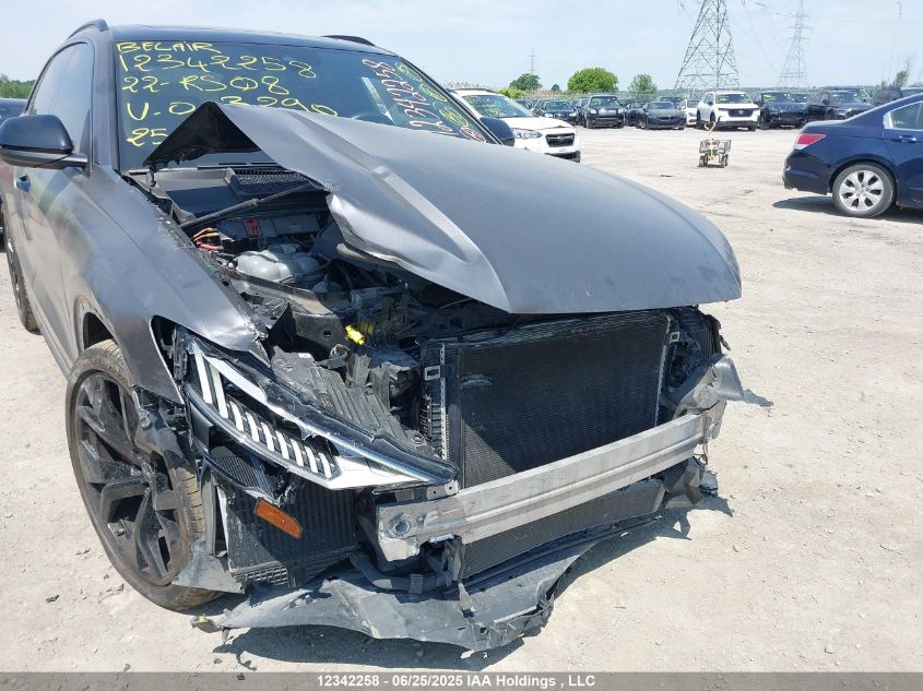 2022 Audi Rs Q8 4.0T VIN: WU1ARBF13ND003290 Lot: 12342258