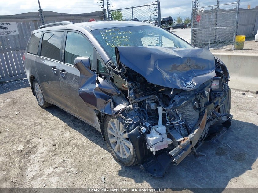 5TDJK3DC6ES088738 2014 Toyota Sienna Le auction photo 1