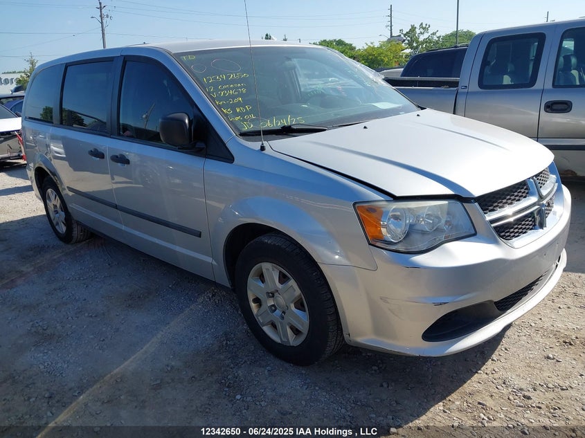 2C4RDGBG0CR234678 2012 Dodge Grand Caravan Se/Sxt auction photo 1