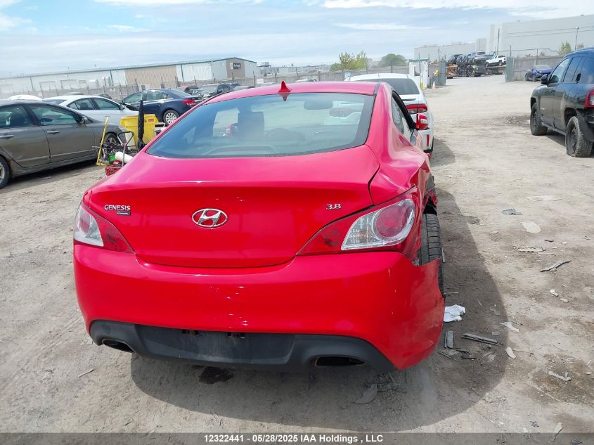 2011 Hyundai Genesis Coupe 3.8L VIN: KMHHU6KH1BU061944 Lot: 12322441X