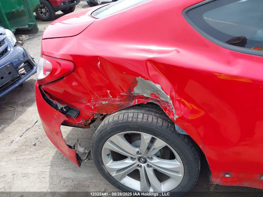 2011 Hyundai Genesis Coupe 3.8L VIN: KMHHU6KH1BU061944 Lot: 12322441X