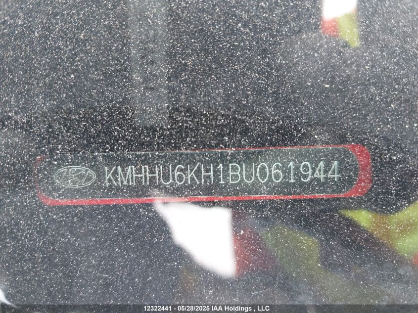 2011 Hyundai Genesis Coupe 3.8L VIN: KMHHU6KH1BU061944 Lot: 12322441X