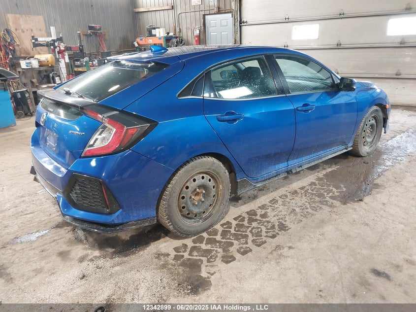 Vin: shhfk7h45hu308491, lot: 2716795, honda civic sport 20174