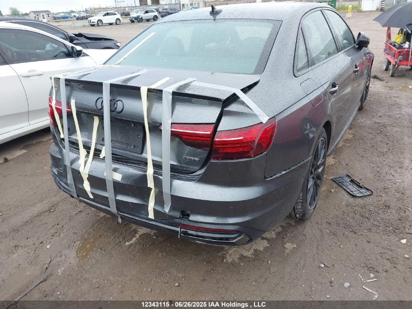 2024 Audi A4 45 Progressiv VIN: WAUEAAF4XRA086070 Lot: 12343115