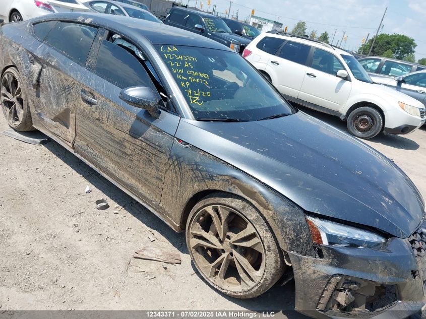 2022 Audi S5 Prestige VIN: WAUB4CF51NA030883 Lot: 12343371