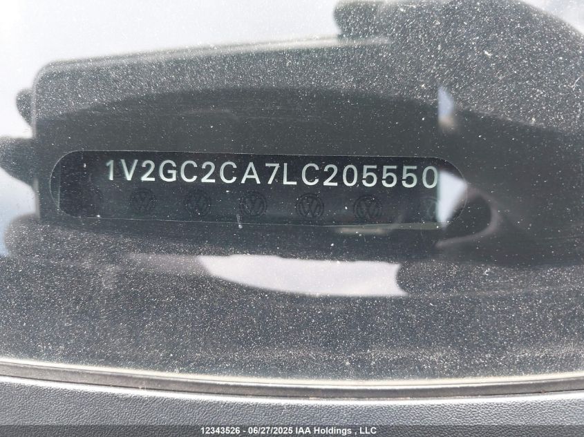 2020 Volkswagen Atlas Cross Sport S VIN: 1V2GC2CA7LC205550 Lot: 12343526