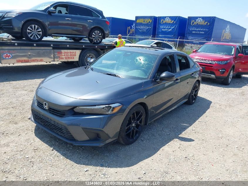 2022 Honda Civic Sport VIN: 2HGFE2F58NH126394 Lot: 12343603