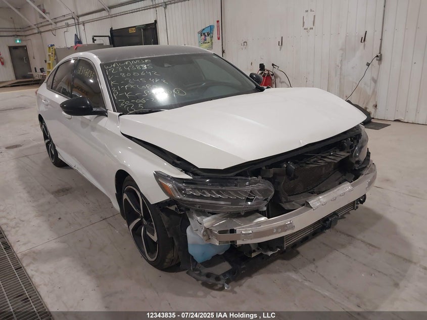 1HGCV1F28MA800642 2021 Honda Accord Se 1.5T auction photo 1